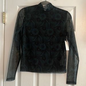 Anthropology sheer top